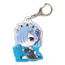 Gyugyutto Acrylic Key Ring Re:Zero -Starting Life in Another World- Rem (Snow Crystal) (Anime Toy)