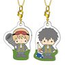 Gintama x Sanrio Characters Nikoichi Acrylic Key Chain Sogo Okita & Toshiro Hijikata (Anime Toy)