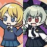 Girls und Panzer das Finale High Five Trading Can Badge (Set of 10) (Anime Toy)