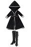 Black Raven Luluna Hooded Coat & Boots Set (Black) (Fashion Doll)
