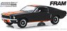 1968 Ford Mustang GT Fastback - Fram Oil Filters - Black with Orange Stripes (Diecast Car)