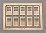Door Set E 1000mm (for Series 73, 63 Wooden Sash Car) (10 Pieces) (Model Train)