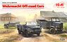 Wehrmacht Off-Road Cars (Kfz1,Horch 108 Typ 40, L1500A) (Plastic model)