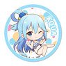 Pukasshu Can Badge Kono Subarashii Sekai ni Shukufuku o! Kurenai Densetsu Swimwear Ver. Aqua (Anime Toy)