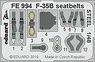 Zoom Etched Parts for F-35B Seatbelts Steel (for Kitty Hawk) (Plastic model)