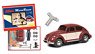 Micro Racer VW Kafer Construction Kit Dark Red Beige (Diecast Car)
