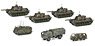 Tank & Car Set `Bundeswehr` Camouflaged (Set of 7) (Pre-built AFV)