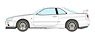 Nissan Skyline GT-R (BNR34) V-spec 1999 White (Diecast Car)
