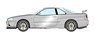 Nissan Skyline GT-R (BNR34) V-spec 1999 Athlete Silver (Diecast Car)