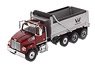 Western Star 4700 SF Dump Truck Metallic Red (Diecast Car)