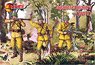 Japanese Infantry (WWII) (8 Porses, 15 Figures) (Plastic model)