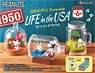 Snoopy - Snoopy`s Terrarium - Life in the USA (Set of 6) (Anime Toy)