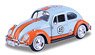 1966 Volkswagen Beetle (Blue/Orange) (Diecast Car)