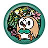 Pokemon Kirie Series Japanese Paper Style Can Badge Rowlet A (Anime Toy)