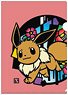 Pokemon Kirie Series A4 Clear File Eevee & Espeon & Umbreon (Anime Toy)