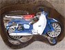 1/80 Super Cub (Blue) (Business) (Pre-Colored Completed) (Model Train)