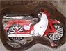 1/80 Super Cub (Red) (Business) (Pre-Colored Completed) (Model Train)