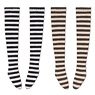 PNXS Border Knee-Socks B Set (Black x Off-white/Brown x Beige) (Fashion Doll)