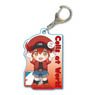 Banzai Acrylic Key Ring Cells at Work! Red Blood Cell (Anime Toy)