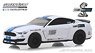 2016 Ford Mustang Shelby GT350 - Ford Performance Racing School - Oxford White with Blue Stripes (Diecast Car)