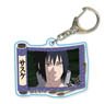 Scroll Acrylic Key Ring Naruto:Shippuden Sasuke Uchiha (Purple) (Anime Toy)