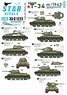 Red Army T-34 m/1943. Mixed turret types (Decal)