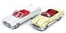 Johnny Lightning Twin Pack 2019 Release 2 1959 Cadillac Eldorado Convertible in Olympic White with Red Interior - `50s & Fins & 1953 Buick Super Convertible - `50s & Fins (Diecast Car)