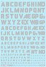 1/100 GM Font Decal No.1 `Military Stencil Alphabet` Light Gray (Material)