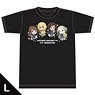 Hitori Bocchi no Marumaru Seikatsu T-Shirts [Deformed Character] L Size (Anime Toy)