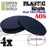 Plastic Bases - Oval Pill 105x70mm AOS (4 Pieces) (Display)