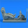 USAF WWII Pilot with EI. Seat for P-47 Thunderbolt (for Hasegawa) (Plastic model)