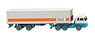 (HO) Container Semi-Trailer (Hanomag Henschel) `Fruehauf` (Model Train)