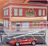 2005 Ford GT Red with Resin Cafe Front Facade`Cars and Coffee Diorama (Diecast Car)