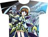 Magical Girl Lyrical Nanoha Detonation Full Graphic T-Shirt Hayate Yagami (Anime Toy)