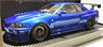 Nismo R34 GT-R R-tune Bayside Blue (ミニカー)