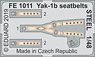 Yak-1b Seatbelts Steel (for Zvezda) (Plastic model)