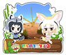 Kemono Friends 2 Acrylic Table Clock [Raccoon & Fennec] (Anime Toy)