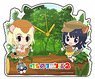 Kemono Friends 2 Acrylic Table Clock [Giant Pangolin & Giant Armadillo] (Anime Toy)