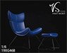 Chair & Footstool Set Blue (Fashion Doll)