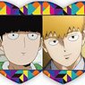 TV Animation [Mob Psycho 100 II] Heart-shaped Glitter Acrylic Badge (Set of 7) (Anime Toy)