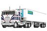 Peterbilt 352 Coe Sleeper with 40` Vintage Reefer Trailer `Navajo Freight Lines` (Diecast Car)