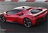 Ferrari SF90 Stradale Metallic Red (Diecast Car)