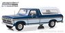 1975 Ford F-100 Midnight Blue Poly w/Wimbledon White Bodyside Accent Panel & Deluxe Box Cover (ミニカー)