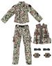 Camouflage Clothing & Bullet Proof Vest Set (SDF Color) (Fashion Doll)