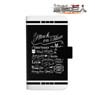 Attack on Titan Line Art Notebook Type Smart Phone Case (M Size) (Anime Toy)