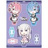 OVA Re:Zero -Starting Life in Another World- Memory Snow Acrylic Character Stand Emilia & Rem & Ram (Anime Toy)