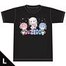 IOVA Re:Zero -Starting Life in Another World- Memory Snow T-Shirts [Emilia & Rem & Ram] L Size (Anime Toy)