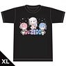 OVA Re:ゼロから始める異世界生活 Memory Snow Tシャツ ［エミリア＆レム＆ラム］ XLサイズ (キャラクターグッズ)
