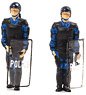 Figure Police Officer Prefectural Police Department Riot Police Unit (New Uniform) (2 Type Set) (Diecast Car)