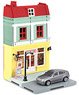 Diecast Car Diorama Street 7 Toy Store & BMW X6 Silver (Diecast Car)